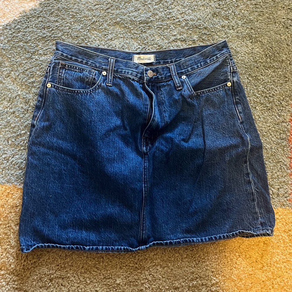 Medium blue denim skirt